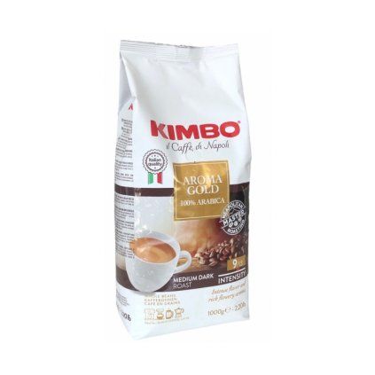 kimbo aroma gold 100 arabica 1kg zrnkova kava